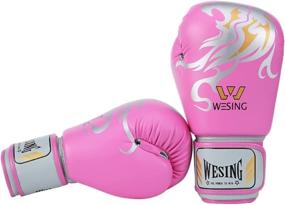 img 3 attached to Wesing Pro Grade Boxing Gloves: Optimized for Women and Men, Kickboxing Bagwork Gel Sparring Training Gloves for Effective Workout and Exercise