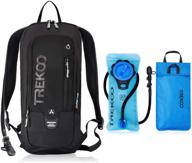 🏞️ hiking and cycling hydration pack with 2l water bladder and cooler bag - lightweight backpack for mountain biking - 10l daypack for running, hunting, climbing - unisex (black) logo