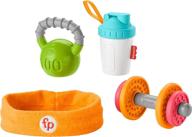 fisher price fitness themed wearable costume teether logo