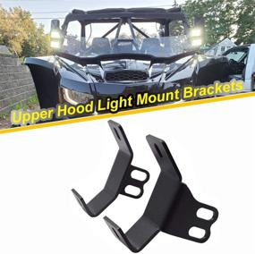 img 2 attached to Enhance Your Polaris RZR XP 1000/900 with Dasen Front Side Pillar Roll 🚀 Bar Mounting Brackets & 3 Inch LED Cube Light Pods - Complete Wiring Kit Included!