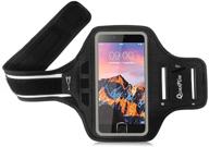 📱 quanfun armband for cell phone: workout sport armbands with finger touch and key holder for mobile phone [black]" logo