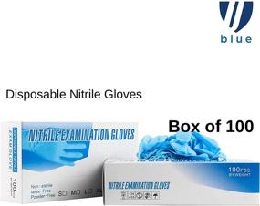 img 3 attached to UBLUE Nitrile Disposable Gloves Powder Household Supplies