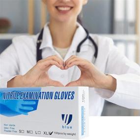 img 4 attached to UBLUE Nitrile Disposable Gloves Powder Household Supplies