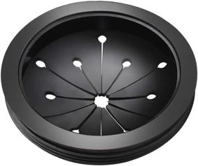 img 2 attached to Protect Your Kitchen or Bathroom with WXJ13 2 Pack Black Rubber 3-1/8 inch Garbage Disposal Splash Guard Sink Baffle