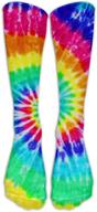 🏈 crazy football compression socks for women: fun, long crew socks for running, athletic, travel & work логотип