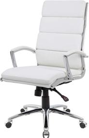 img 3 attached to 🪑 Classy and Comfortable: Boss Office Products Executive Chair in Elegant White