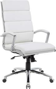 img 4 attached to 🪑 Classy and Comfortable: Boss Office Products Executive Chair in Elegant White