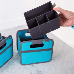 img 3 attached to 📦 Compact and Versatile: meori Mini Foldable Storage Box with 3+1 Accessories Insert