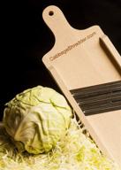 🥬 cabbage shredder &amp; slicer: effortlessly create sauerkraut and coleslaw with super fast shredding and slicing in a compact size logo