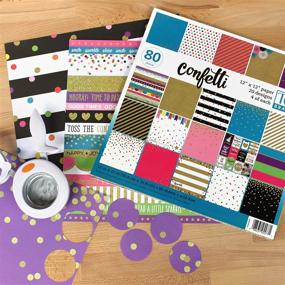 img 2 attached to 🎉 Teacher Created Resources Confetti Scrapbook Project Paper Pad: 12x12-Inch, TCR5577 - Premium Quality for Captivating Creations!