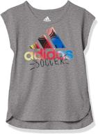 👚 футболка adidas для девочек с коротким рукавом - одежда для девочек и активной занятоеcanbe dressed. логотип