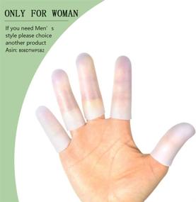 img 3 attached to 🖐️ HioIoiH Silicone Finger Protectors: 10 Pack of Gel Finger Cots for Cracked Fingertips & Arthritis Pain Relief