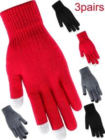 img 4 attached to 📱 Enhance Your Texting Experience with Tatuo Texting Touchscreen Stretch Mechanic Men's Accessories - Perfect for Gloves & Mittens
