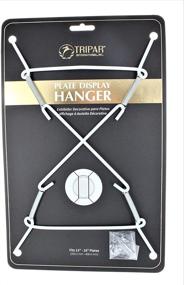 img 3 attached to 🍽️ TRIPAR Super Plate Hangers: Securely Display Large Plates with Ease (White, 13"-16")