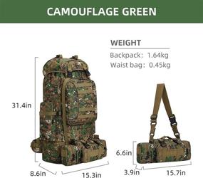 img 3 attached to HongXingHai Backpack Military Waterproof Lightweight