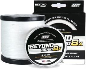 img 3 attached to Highly Durable Beyond Braid Braided Fishing Line - Zero Stretch - Exceptionally Strong - Blue Camo, Moss Camo, White, Green, Pink, Blue - 4 Strand & 8 Strand Options