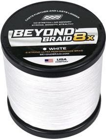 img 1 attached to Highly Durable Beyond Braid Braided Fishing Line - Zero Stretch - Exceptionally Strong - Blue Camo, Moss Camo, White, Green, Pink, Blue - 4 Strand & 8 Strand Options