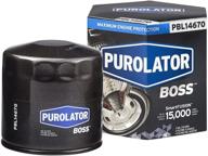 🔒 experience unbeatable engine protection with purolatorboss pbl14670 spin on oil filter logo