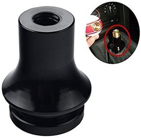 img 2 attached to Dewhel Black Shift KNOB Boot Retainer/Adapter for Manual Gear Shifter Lever - 10X1.5 Size