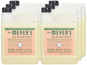 img 1 attached to 🌿 MRS MEYERS CLEAN DAY Soap Refill: Liquid Geranium, 33oz (Pack of 6) - Eco-Friendly Cleaning Solution in Bulk