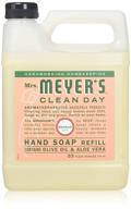 🌿 mrs meyers clean day soap refill: liquid geranium, 33oz (pack of 6) - eco-friendly cleaning solution in bulk logo