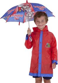 img 3 attached to Super Mario Toddler Boy Rain Wear Set: Nintendo Kids Umbrella and Slicker for Ages 4-7