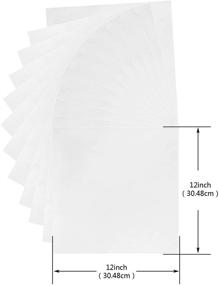 img 3 attached to 📦 Премиум клейкие виниловые листы белого цвета - набор из 12 штук для Silhouette Cameo и Craft Cutters.