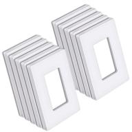 🔌 [10 pack] bestten 1-gang screwless wall plate, uswp6 pure white series, decorator outlet cover, h4.69” x w2.91”, for decor switch, dimmer, gfci, usb receptacle - improved seo логотип