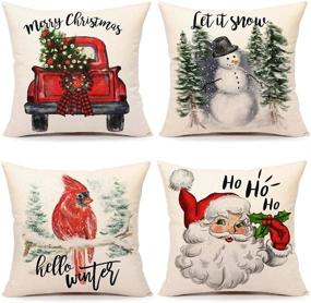 img 4 attached to 4TH Emotion Christmas Farmhouse Decorations Home Decor and Decorative Pillows