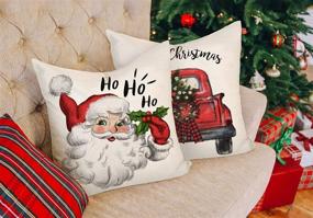 img 1 attached to 4TH Emotion Christmas Farmhouse Decorations Home Decor and Decorative Pillows