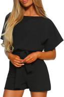 👗 happy sailed belted jumpsuits for women's clothing in jumpsuits, rompers, and overalls logo