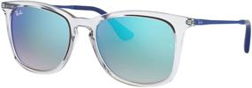 img 3 attached to Ray-Ban Rj9063s Square Sunglasses for Kids