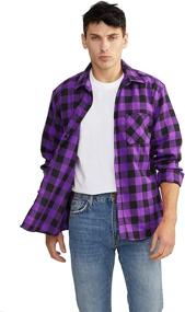 img 4 attached to 👔 Premium Plaid Sleeve Shirt: Button Black Boys' Clothing for Stylish Tops, Tees & Shirts