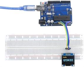 img 2 attached to IZOKEE 0.96'' I2C IIC 12864 128X64 Pixel OLED LCD Display Shield Board Module 4 Pin for Arduino & Raspberry Pi - Pack of 3pcs (Yellow-Blue-IIC)