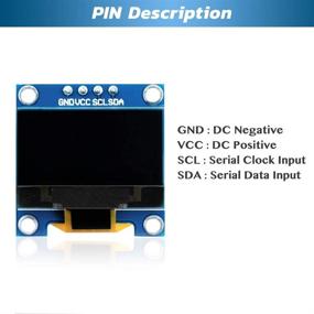 img 1 attached to IZOKEE 0.96'' I2C IIC 12864 128X64 Pixel OLED LCD Display Shield Board Module 4 Pin for Arduino & Raspberry Pi - Pack of 3pcs (Yellow-Blue-IIC)