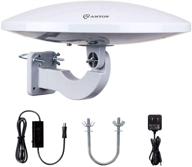 📺 antop ufo outdoor tv antenna: 4g lte filter, smartpass amplifier, 65 miles omni-directional reception, uv-coating technology, 33ft coaxial cable, 4k uhd ready logo