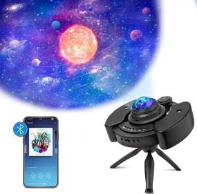 img 4 attached to 🌌 GoLine Galaxy Projector Star Night Light with Bluetooth Speaker - Perfect Gift for Man, Woman, Teen, Boy or Girl - Transform Your Bedroom or Gaming Room