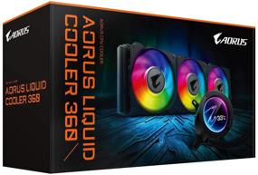 img 3 attached to 💦 GIGABYTE AORUS RGB AIO Liquid Cooler 360mm Radiator, Triple 120mm Windforce PWM Fans, Full Color LCD Display, Advanced RGB Lighting and Control, Intel 115X/2066, AMD AM4/TR4 Compatible