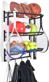 img 4 attached to 🏀 Sunix Basketball Equipment Storage Solution
