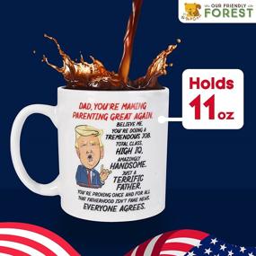 img 1 attached to 🎅 Donald Trump Talking Mug for Dad – Hilarious Dad Gifts – Mug with 5 Authentic Trump Voice Lines – Top Dad Coffee Mug for Christmas - Daughter's Dad Mug – Funny Stocking Stuffer