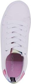 img 1 attached to Nautica Fashion Sneaker Sneaker Dulcie Girls White 2 Girls' Shoes in Athletic