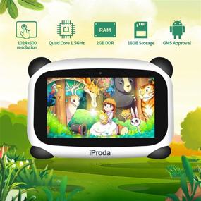 img 4 attached to Panda Kids Tablet: 2GB RAM, 16GB ROM, 7-inch HD Display, Android 9.0 - Parental Controls, Educational Games, Perfect Gift for Kids