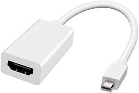 img 4 attached to 🖥️ Адаптер DEORNA Mini DisplayPort к HDMI - конвертер Thunderbolt в HDMI для MacBook Air/Pro, Microsoft Surface Pro/Dock, мониторов, проекторов и других устройств - 1 шт., белый