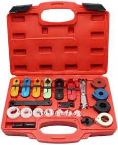 img 4 attached to 🔧 Premium YOTOO Master Quick Disconnect Tool Kit - 22pcs for Fuel Line, Automotive A/C, and Transmission Oil Cooler Line