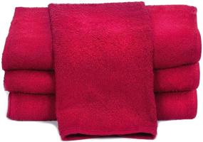 img 1 attached to Towels By Doctor Joe D-15253-RI-10DZ China Soaker Red 15&#34