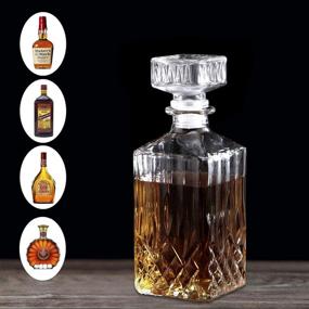 img 1 attached to 🥃 Lead-Free Whiskey Decanter: Premium Packaging for Distinctive Pouring Experience