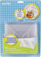 🔲 4-pack of clear square pegboards for perler beads logo