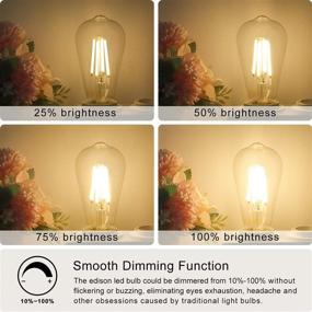 img 2 attached to Dimmable Filament Incandescent Equivalent FANDBO