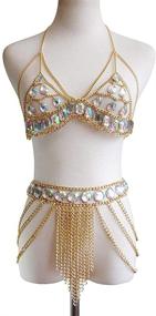 img 1 attached to Captivating Elegance: Connie Cloris Women's Sexy Suit Body Chain