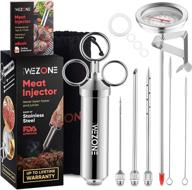 enhance your grilled pork with itswezone professional stainless steel bbq meat injector kit – includes 3 flavor-boosting needles logo